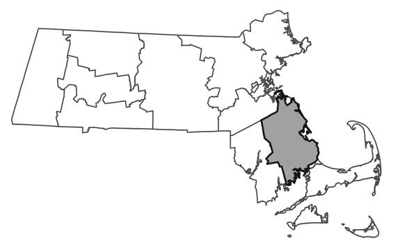 Map showing the distribution of this species in Massachusetts.
