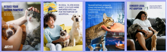 Reduce Your Carbon Pawprint Campaign Images