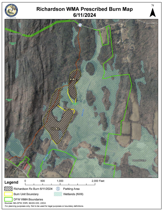 Richardson WMA Prescribed Burn Map 6/11/24