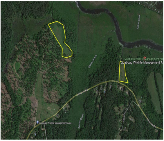 Harrow and seeding areas at Quaboag WMA (Long Hill Road)