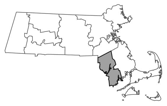Map showing the distribution of this species in Massachusetts.