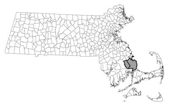 Map showing the distribution of this species in Massachusetts