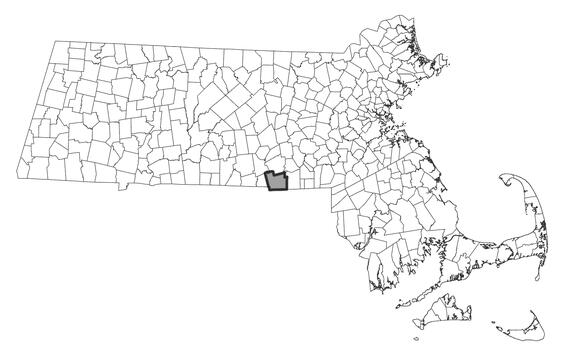 Map showing the distribution of this species in Massachusetts