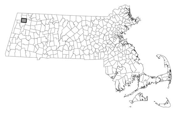 Map showing the distribution of this species in Massachusetts