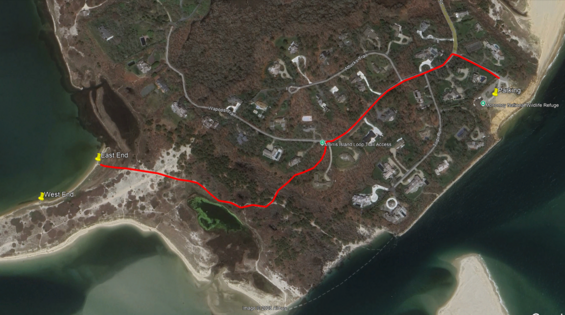 Beach map.