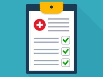 Icon of a medical checklist