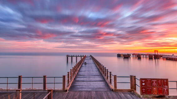 Oak Bluffs fishing pier.