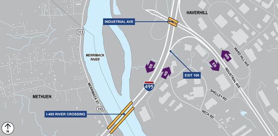 Area map for the Haverhill-Methuen project