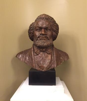 Bronze bust of Frederick Douglass