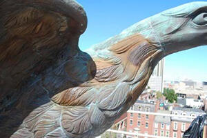 Test patinations showing different patina coloring