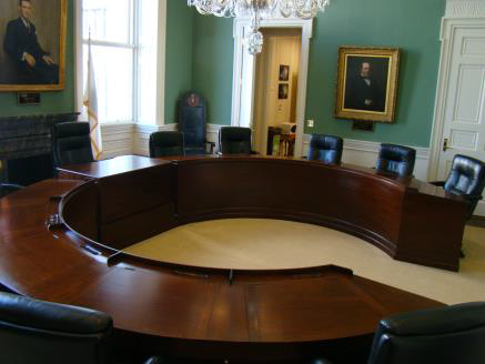 Council Chamber restored, 2014