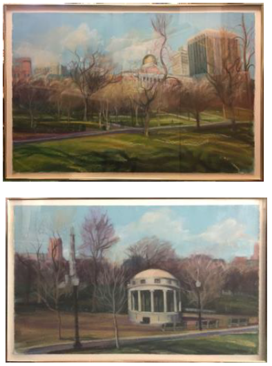 Jean Cain pastel paintings