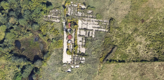 Areal view of the project site