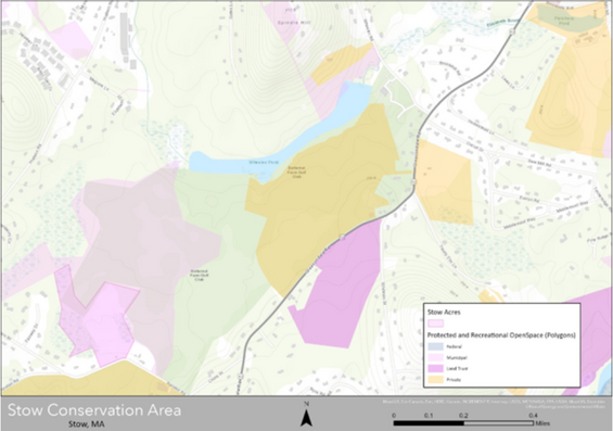 Location of Stow Acres restoration work.