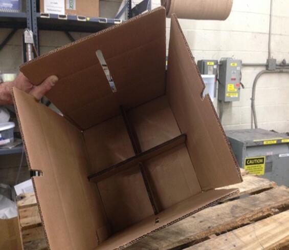 Cardboard shipping boxes