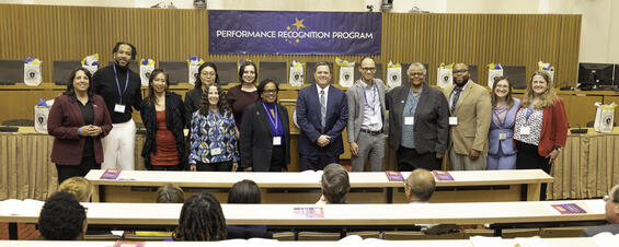 Center for Strategic Initiatives Team members, along with Undersecretary Reilly, and Lieutenant Governor Kim Driscoll 