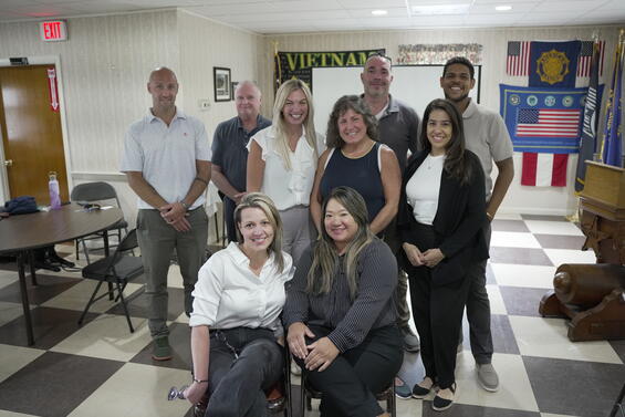 SAVE and SERVE Team Members smiling in a group after hosting a training in Marlborough, MA 