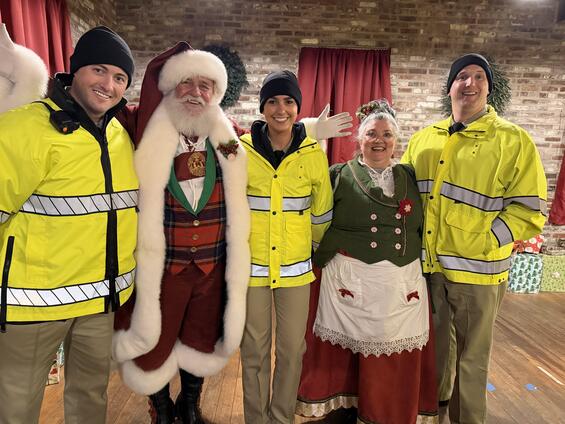 MPTC Plymouth Student Officers at the Happy Hope Foundation event.