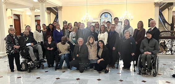 Advisory Council members at the Massachusetts State House for the inaugural orientation.