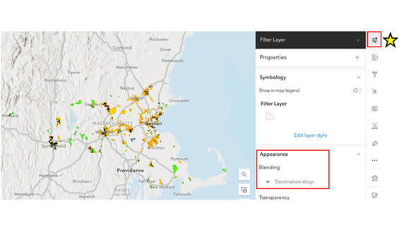 Screenshot of Destination Atop blend mode. More details in caption.