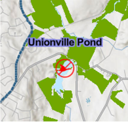 Label with low-contrast halo over map.