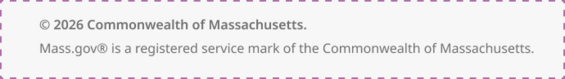 The copyright line in the Mass.gov footer. 