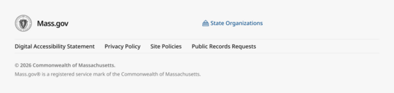 The Mass.gov footer