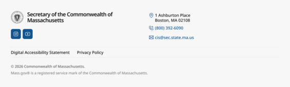 An example of a non-Mass.gov footer.