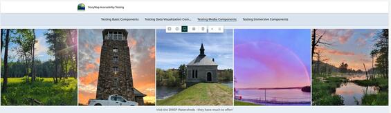 Image gallery with dynamic squares set to large.