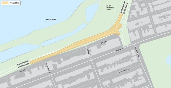 map showing the total project area