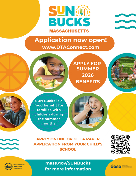 SUN Bucks Application Flyer for schools