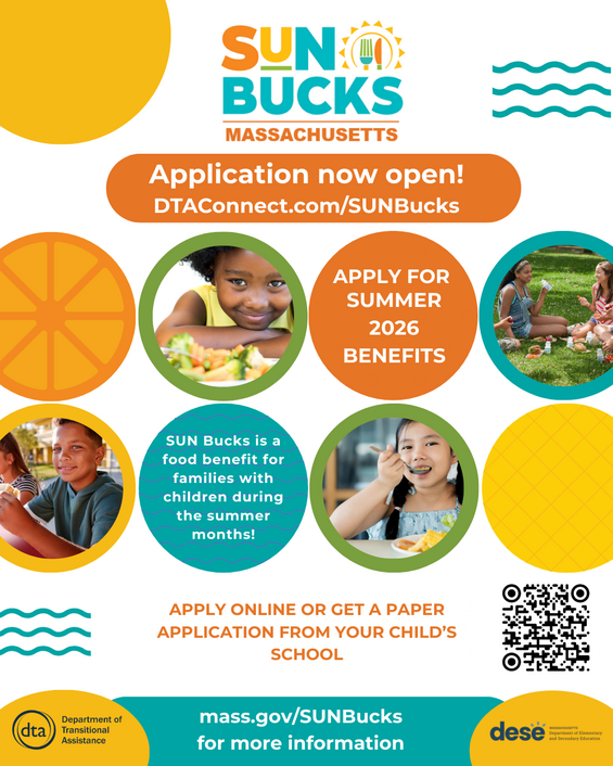 SUN Bucks social media graphic for schools