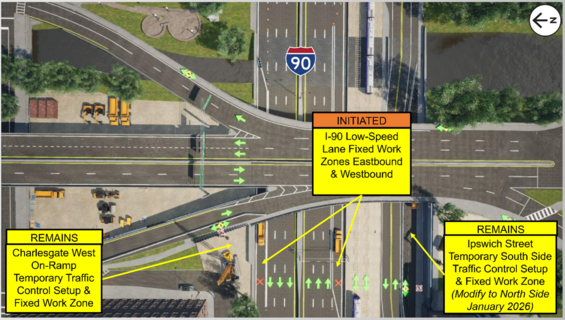 Aerial view of stage 1A