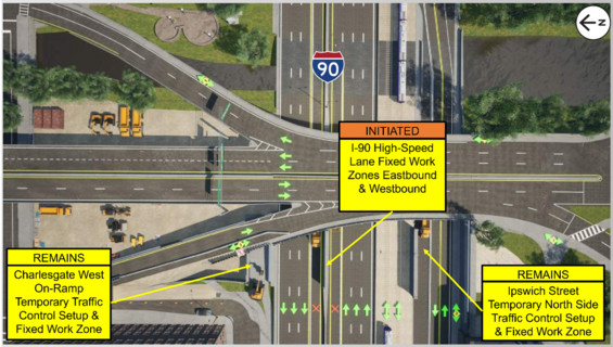 Aerial view of stage 1B