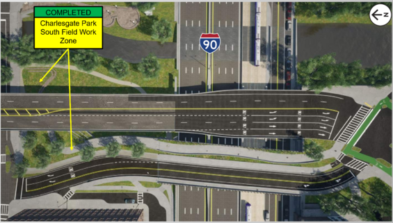 Aerial view of stage 4