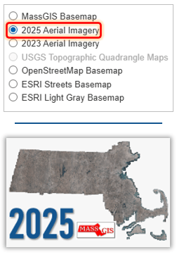 2025 imagery basemap choices