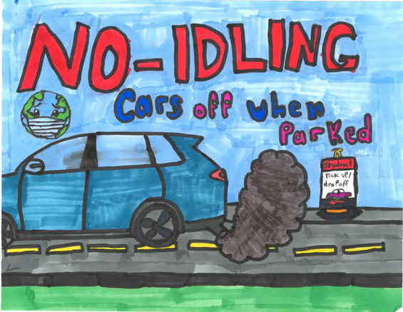 Winning yard sign - Cars Off When Parked!