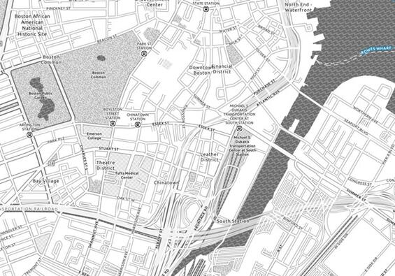 Example of Luminosity Layer Blend option on a basemap. More details in caption.