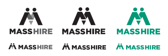 Masshire one color logos examples