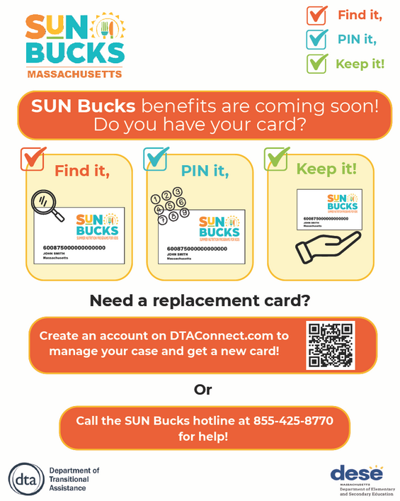 SUN Bucks Find it, PIN it, Keep it themed social post