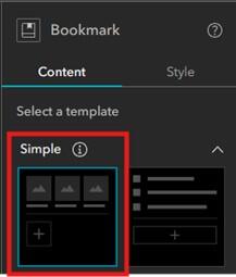 Screenshot of the card style bookmark template.