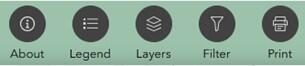 Widget controller with labels against a solid background.
