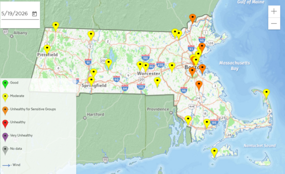 Air Quality Alert in effect until 11pm on Tuesday, May 19, 2026