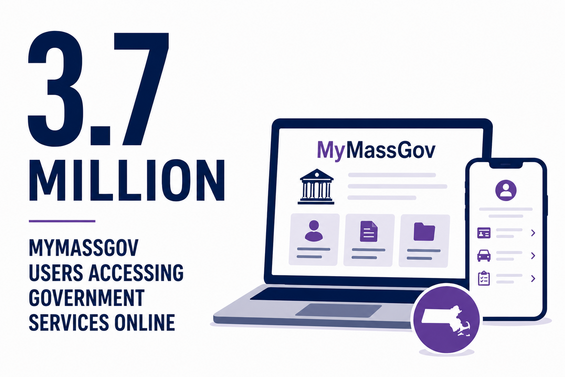 3.7 million MyMassGov users accessing government services online