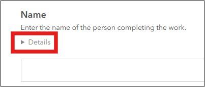 Screenshot of question in Survey123 Web App Form highlighting the Details area. More details in caption.