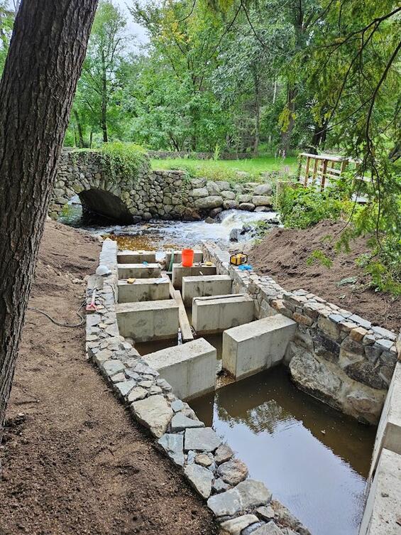 A fishway.