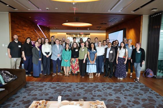 The team of presenters and panelists who participated in the showcase.