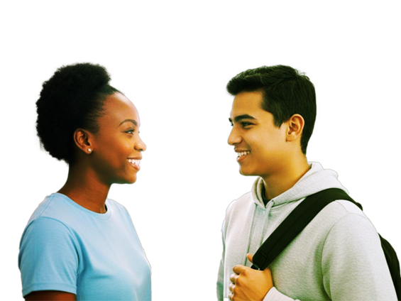 therapist and patient talking