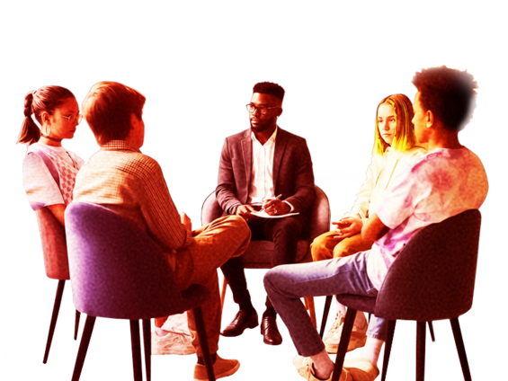 a group therapy session