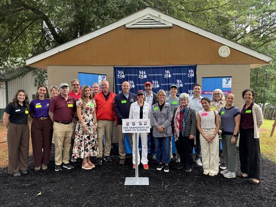 EEA Secretary Tepper with MDAR Commissioner Randle, EEC Commissioner Kershaw, EEA, MDAR, and DESE staff, State Representatives Kate Donaghue and Jack Lewis, MetroWest YMCA leaders, and Farm-to-School advocates